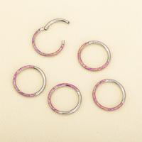 G23 cincin hidung Titanium cincin tindik tubuh Titanium untuk hidung telinga Septum bibir