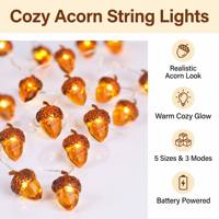 Luces LED Decorativas con Forma de Piña y Bolota, Funcionan con Pilas, Luz Blanca Cálida Ajustable, Decoración para Oficina Ejecutiva, Halloween, Venta al Por Mayor, Personalizadas