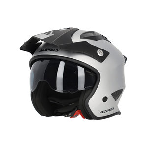 Casco Moto Acerbis Jet Aria Metallic Argento - Product Image 1