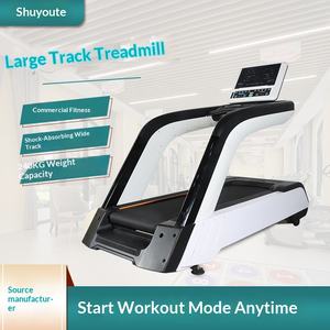 전동 가정용 상업용 실내 트레드밀 충격 흡수 다기능 스마트 터치 스크린 심박수 모니터링 스틸 - Product Image 3