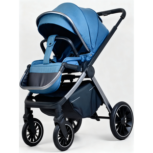 Xe đẩy em bé với ghế đảo ngược, một tay gấp & 5 điểm khai thác trọng lượng nhẹ, có thể điều chỉnh xử lý tán, pu bánh xe bd107 - Product Image 4