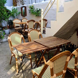 Ensemble <span class=keywords><strong>table</strong></span> et chaises de <span class=keywords><strong>jardin</strong></span> en alliage d'aluminium de luxe léger pour mobilier d'extérieur, balcon, cour, café, salon de thé - Product Image 3