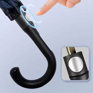 Customized High Quality Modern Rain <b>Umbrella</b> 27 Inch 8 Ribs <b>Windproof</b> Semi Automatic UV Big Straight <b>Umbrella</b> With logo - Product Image 4