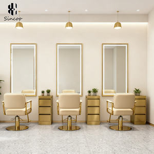Luxury Modern Gold Stainless Steel Salon Beauty Barber <b>Trolley</b> Drawers Hairdressing Stool for Barber Shop Home Office Apartment - Product Image 4