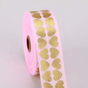 Vendita calda sempre solo ti amo Uou nastro di raso fettuccia di Nylon decorativo stampato Love You Heart Ribbon Love - Product Image 6