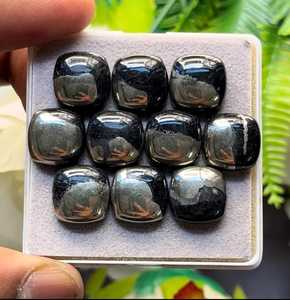 Natural apache gold Flat <b>Back</b> cabochons, Size- 12x12 mm, 10 Piece <b>Cushion</b> Cut Cabochons 12x12mm Loose Gemstones - Product Image 1