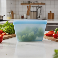 Sac de rangement en silicone de qualité alimentaire Pochette d'emballage alimentaire réutilisable personnalisée sans BPA pour la cuisine Caractéristiques de compression