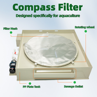 Koi Pond Filtre à tambour Alimentation par gravité Tilapia Fish Farm Système de filtration de l'eau Tamis d'aquaculture Filtre à tamis pour étang