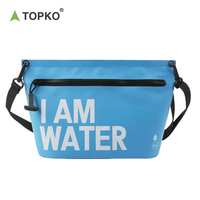 TOPKO Sacs secs flottants portables Pochette banane étanche pour parc aquatique de plage Sac de transport inclus