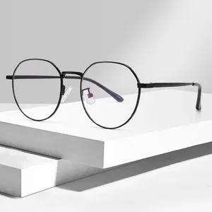 新款上市复古风格移动电脑防蓝光阻挡眼镜金属光学镜架眼镜2024