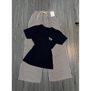I-0755 Conjunto <span class=keywords><strong>de</strong></span> Camiseta y Pantalones <span class=keywords><strong>de</strong></span> Moda para Mujer, Conjunto Clásico Informal <span class=keywords><strong>de</strong></span> 2 Piezas, Conjunto Sencillo <span class=keywords><strong>de</strong></span> Camiseta y Pantalones para Mujer - Product Image 3