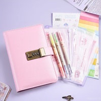 Carnet de rangement A6 Budget pour enfants en cuir avec verrouillage par mot de passe pour l'organisation comptable Changement de revenu familial à feuilles mobiles