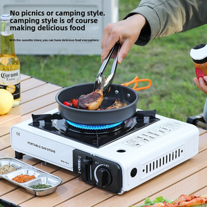 Estufa de Gas de acero para exteriores portátil, olla caliente de Gas <span class=keywords><strong>butano</strong></span> para el hogar, barbacoa, estructura dividida Cass portátil para viajes - Product Image 4