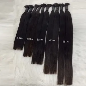 Free shipping to Brazil Cabelo Costurado 100% natural raw hair 10A granel Hair Extension cabelo humano a granel 45 55 65 75 cm