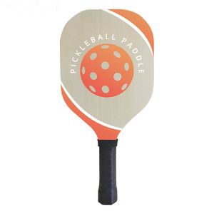 Nueva opción personalizable de impresión de logotipo de raqueta de Pickleball de madera de Álamo - Product Image 2