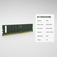 Memori Server DDR4 16GB 2666MHz ECC RDIMM 288-Pin 2Rx8 1.2V Registered DIMM Module untuk Data Center Rack Server Tersedia