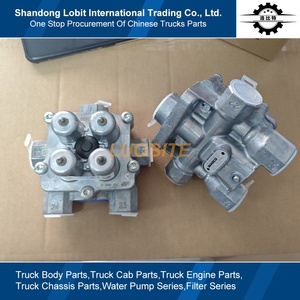 Pièces de rechange pour système de freinage de camion à benne basculante Sinotruk HOWO 371 8x4, soupape d'air d'origine, soupape de protection à quatre circuits WG9000360523 - Product Image 3