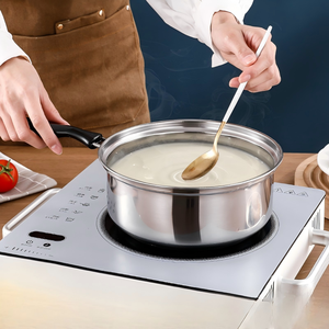 Olla de leche y sopa de acero inoxidable de lujo, mini olla pequeña y gruesa <span class=keywords><strong>para</strong></span> cocinar fideos, <span class=keywords><strong>calentar</strong></span> leche, fideos instantáneos y <span class=keywords><strong>comida</strong></span> <span class=keywords><strong>para</strong></span> bebés - Product Image 3