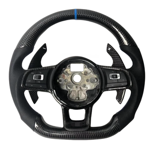 Volant en fibre de carbone avec extension LED pour Volkswagen <span class=keywords><strong>Golf</strong></span> 7 Mk7 Passat B8 Tiguan Jetta Mk6 Mk8 <span class=keywords><strong>T</strong></span>-<span class=keywords><strong>ROC</strong></span> <span class=keywords><strong>T</strong></span>-Cross - Product Image 3