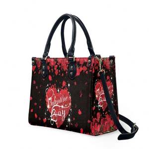 Bolsos de Mano con Cremallera y Diseño de Rosas para el Día de San Valentín, Bolsos de Hombro para Mujer, Venta al por Mayor, Personalizados, Tamaño S-M - Product Image 1