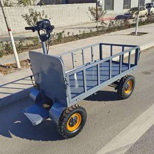 شاحنة ترولي مسطحة سميكة الفرز مع مقطورة درابزين عربة صامتة - Product Image 2