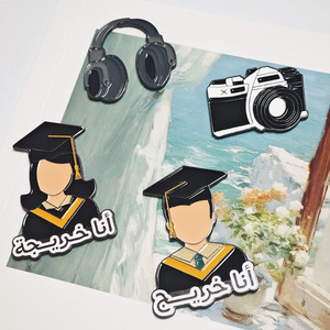 Insigne en métal des EAU en émail <span class=keywords><strong>animal</strong></span> personnalisé Offre Spéciale Royaume d'Arabie saoudite Autocollant pour téléphone portable - Product Image 5