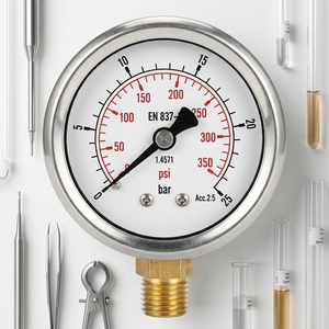 Jauge à huile radiale High Y40 60mm 75mm 100mm avec connecteur en acier inoxydable et en laiton - Product Image 3