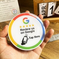 Carte de contrôle d'accès étanche 5cm 10cm 12cm en époxy/acrylique/PVC avec puce RFID NFC 213 215, mini code QR 13.56MHz pour menu de table