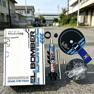 Kit de Encendedor de Butano con Diseño de Auto, Encendedor Manual Tipo Antorcha de 27 cm, Accesorio Portátil para Fumar con Caja - Product Image 4