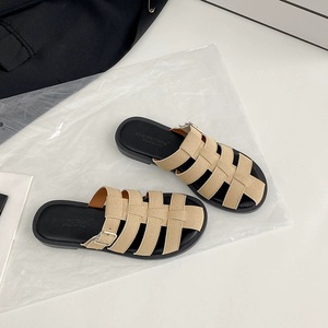 <span class=keywords><strong>Mules</strong></span> plates décontractées en cuir tressé pour femme, légères, tendance, <span class=keywords><strong>de</strong></span> <span class=keywords><strong>luxe</strong></span>, style créateur, à enfiler, pour l'extérieur - Product Image 3