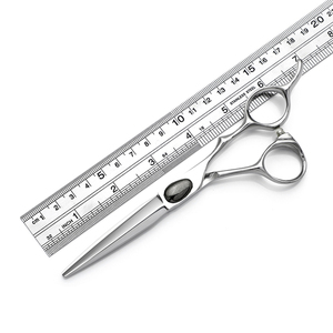 HS-0056 Logo personnalisé LOGO personnalisé argent japon 440C ciseaux de <span class=keywords><strong>coiffeur</strong></span> ciseaux de cheveux ciseaux de <span class=keywords><strong>coiffeur</strong></span> professionnel - Product Image 3