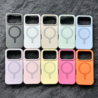 JOYPORODO S122 Étui magnétique antichoc en silicone liquide de haute qualité pour iPhone 16 17 Pro Max – Coque de protection tendance en silicone