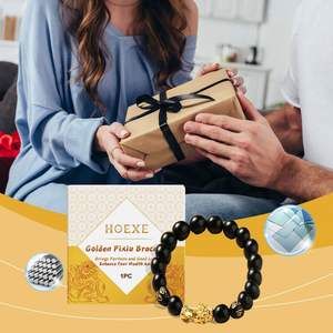 Gold Pixiu Beaded <b>Bracelet</b> Beautiful Meaning of Male and Female <b>Couples</b> Hand String Fashion Elegant Collocation - Product Image 3