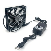 Ventilateur de dissipation thermique sans balais 12 cm 12025, ventilateur de refroidissement silencieux 220 V à vitesse réglable pour CPU/Processeur/RAM/Disque dur, en alliage
