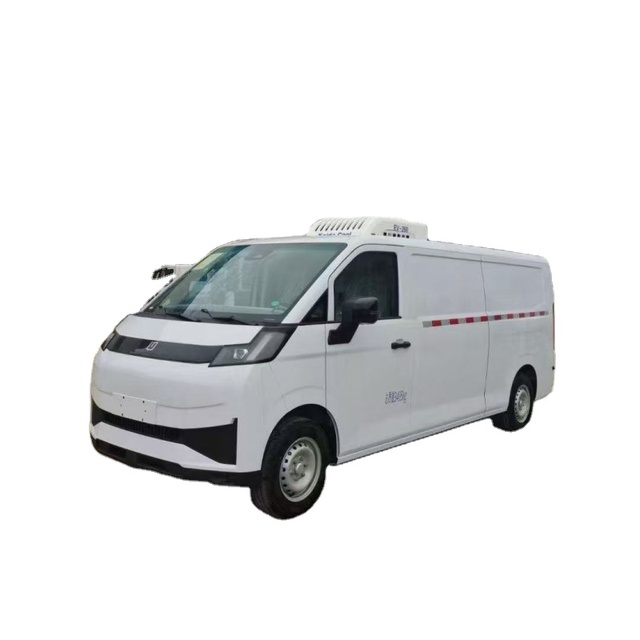 Geely Pure Electric Reefer Van Truck 2Ton Mini Refrigerated Van Truck for Vegetable Meat Fish Transport