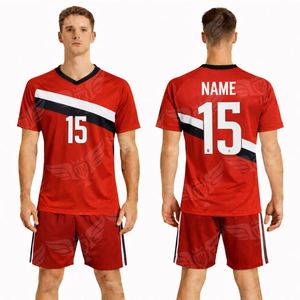 ชุดเสื้อฟุตบอลพิมพ์ลายตามสั่งปี 2026 กางเกงขาสั้นสีขาว คอวี ชุดยูนิฟอร์มฟุตบอล ปรับแต่งชื่อและหมายเลขได้ ผลิตจากโพลีเอสเตอร์ 100% แห้งเร็ว - Product Image 3