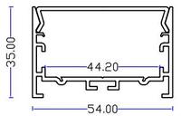 Profil en aluminium led pour bande de ruban led, profil d'éclairage linéaire led pour modules led