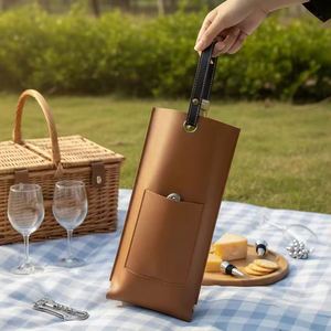 Porta Botellas Elegante y Portátil con Abridor, Protector y Exhibidor de Vinos, para Proteger y Mostrar tus Vinos Favoritos - Product Image 3