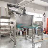 Mélangeur horizontal à ruban en acier inoxydable pour poudres alimentaires, vitamines et produits chimiques