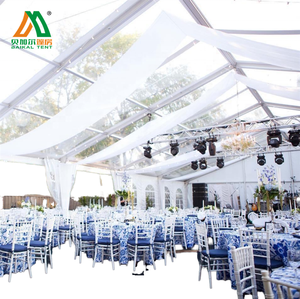 Grande tente commerciale blanche pour événements en plein air, décoration de plafond, tente de mariage de luxe pour 500 personnes - Product Image 1