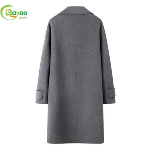 Manteaux d'hiver personnalisés <span class=keywords><strong>en</strong></span> laine, manteaux longs <span class=keywords><strong>en</strong></span> laine double pour hommes, manteaux décontractés pour hommes - Product Image 2