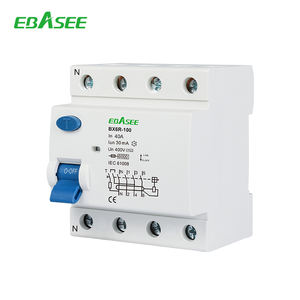 <span class=keywords><strong>Disjoncteur</strong></span> différentiel <span class=keywords><strong>AC</strong></span> RCCB 2P 4P 63A 100A 30mA Cuivre IEC 61008 6kA - Product Image 1