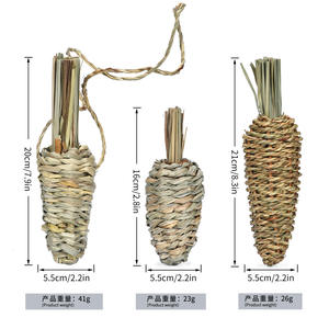 Cage à légumes tressée écologique et durable pour lapins, Totoro, hérisson hollandais, radis, plantes comestibles diverses, abri pour petits animaux - Product Image 6