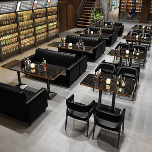 Günstiger Preis Cool Nightclub Cocktail Anpassen Leders ofa Stand Bistro Counter Lounge Esstisch und Stühle Bar Möbel Set - Product Image 3