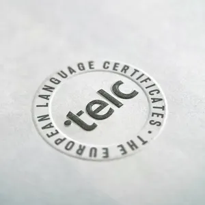 Kostenloses Design geprägtes Logo Briefkopf Papier benutzerdefinierter Offset-Druck Sicherheit Papier-Zertifikat mit Wasserzeichen-Logo für Geschäft