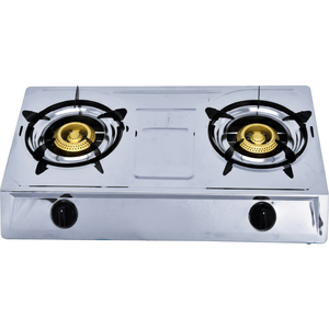 Estufa Portátil de Acero Inoxidable de 2 Quemadores, de Gas LP/GNL, con Doble Llama, para Cocina, Camping, Hogar y Hotel - Product Image 1