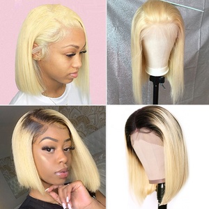 1B Roots 613 Ombre Blond Couleur Brésilienne Vierge Cheveux Humains <span class=keywords><strong>Suisse</strong></span> HD Dentelle Frontale Perruques Vague de Corps pour les Femmes - Product Image 5