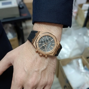 Correa de <span class=keywords><strong>Reloj</strong></span> de Caucho FKM para Audemars Piguet AP <span class=keywords><strong>Royal</strong></span> <span class=keywords><strong>Oak</strong></span> de 27 mm - Product Image 2