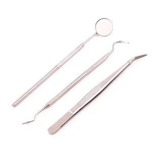Set di strumenti dentali Premium strumenti per l'igiene raschietto per tartaro e falce Scaler per uso diagnostico di base del dentista - Product Image 2