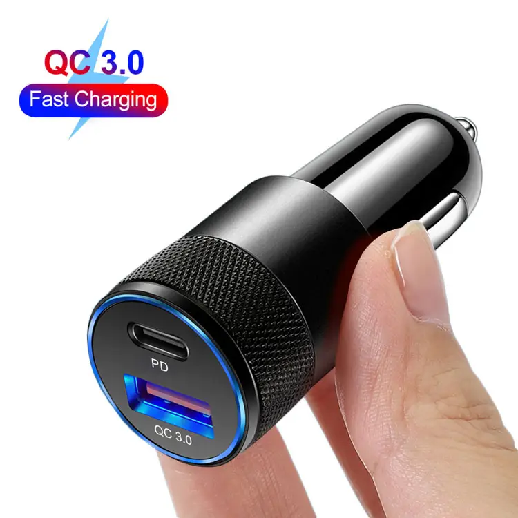 PD USB C Car Charger Quick Charge 3.0 2.0 Fast Charging For Mobile Phones For iPhone 12 11 Xiaomi Samsung Type C Phone Adapter